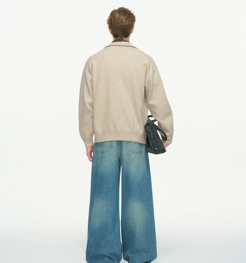 Thickened Knit Outerwear For Fall And Winter
