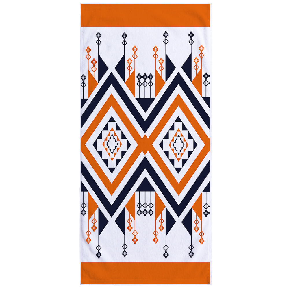 Microfiber Square Print Beach Towel