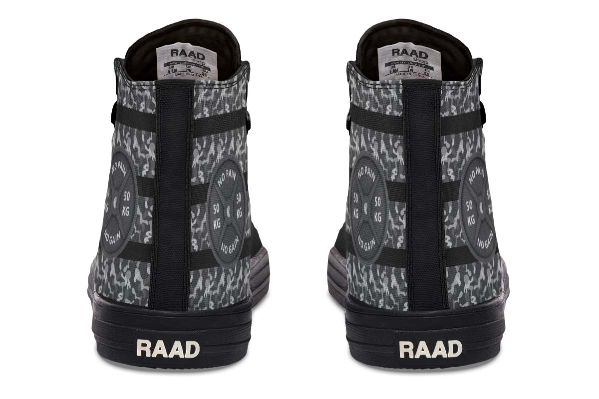 Printed Couple High-top Canvas Shoes
