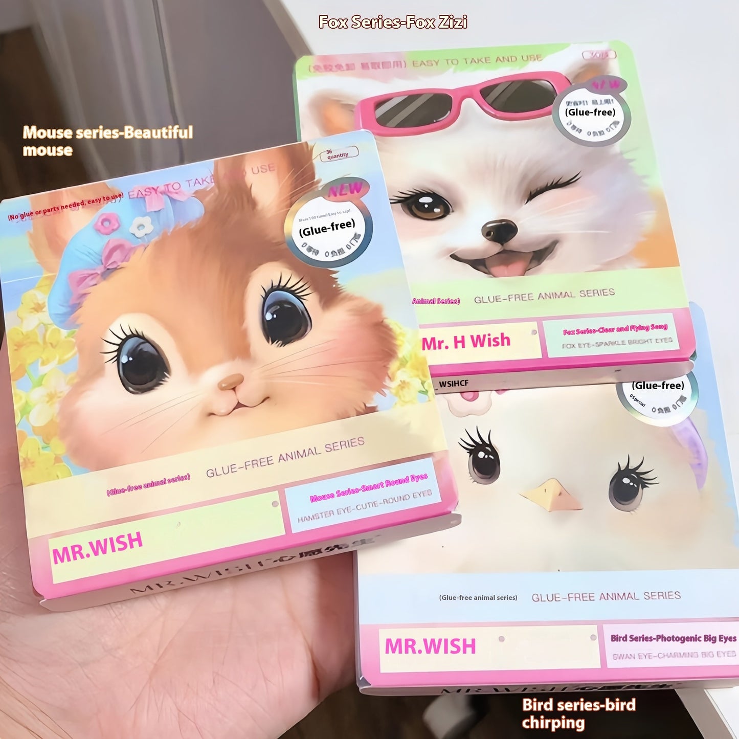 Mrwish Glue-free False Eyelashes New Lazy Trilogy