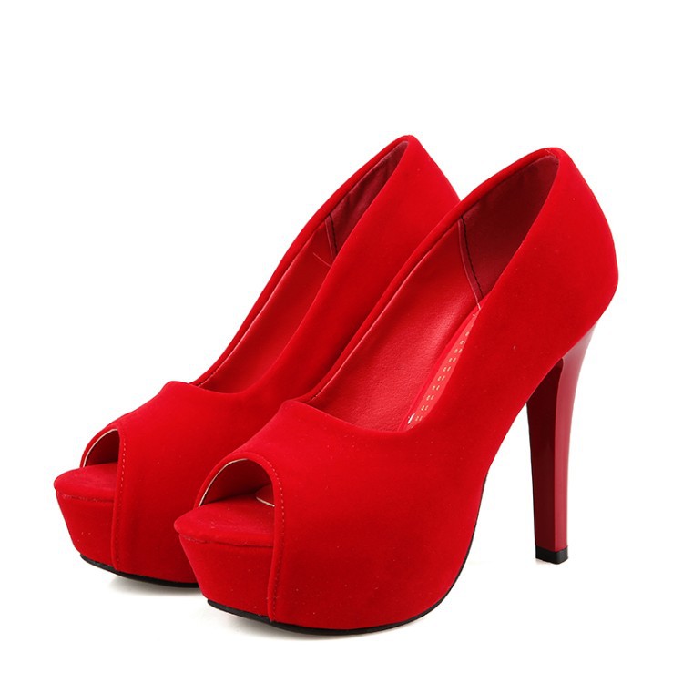 Women's Fish Mouth High Heel Sandals