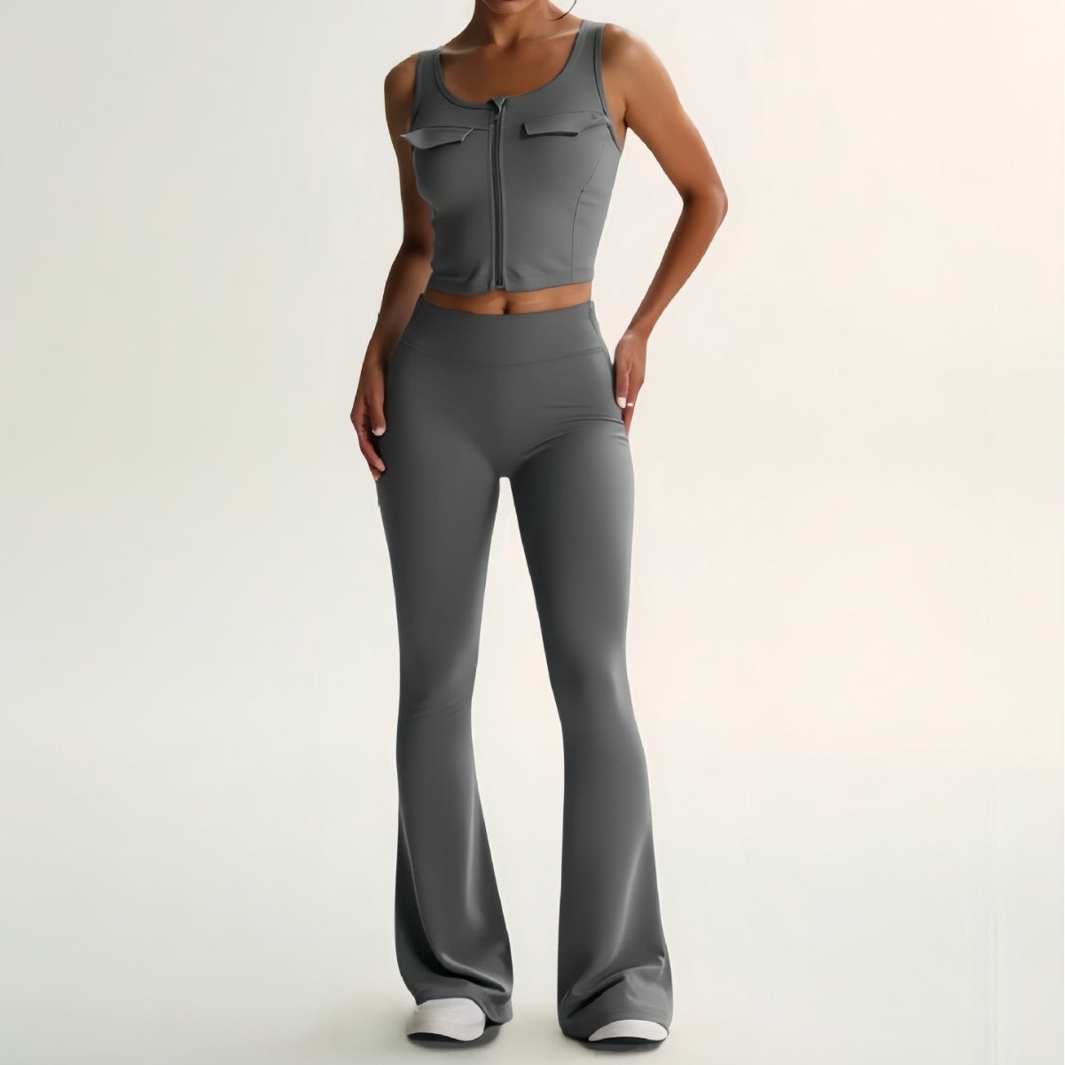 Yoga Workout Beauty Back High Waist Hip Lift Tight Belly Trimming Sports Suit
