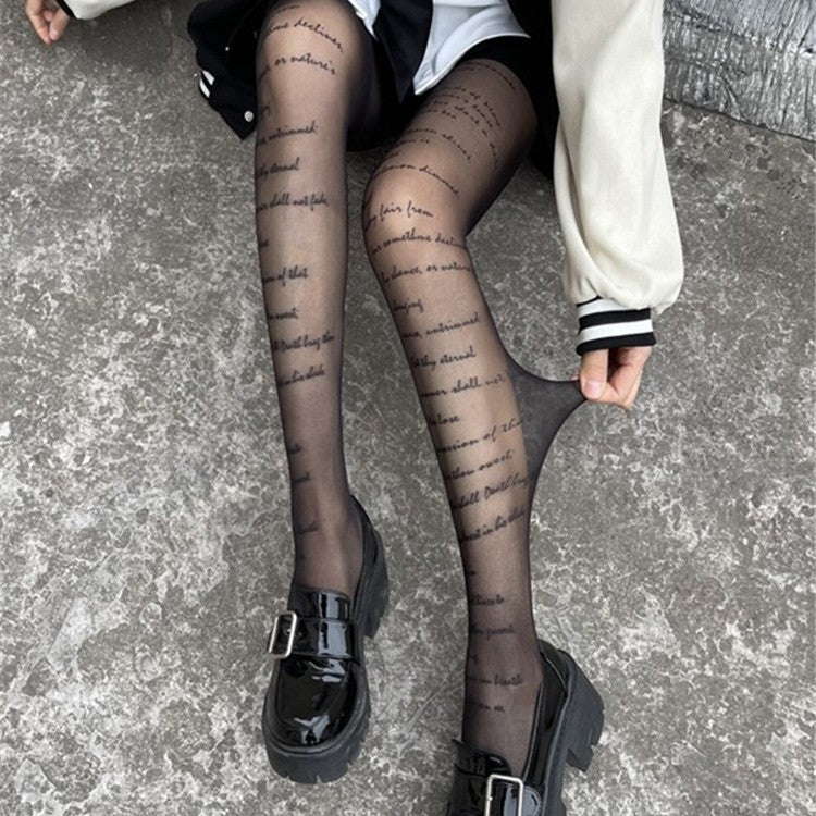 Womens Lace Pure And Seductive Black Bodystocking Socks