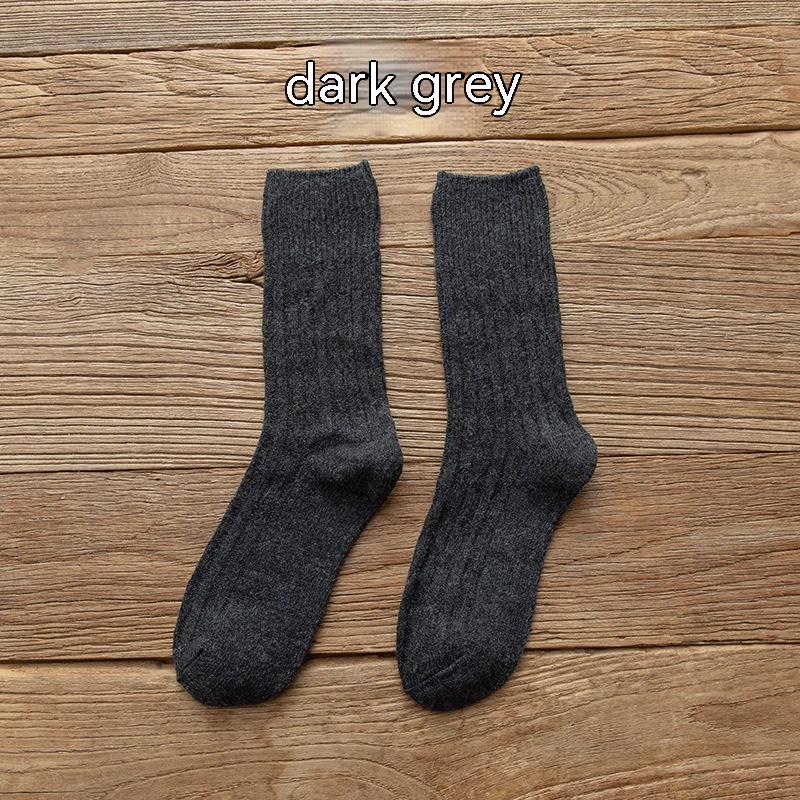 Autumn And Winter Thickened Keep Warm Pure Color Retro Stockings
