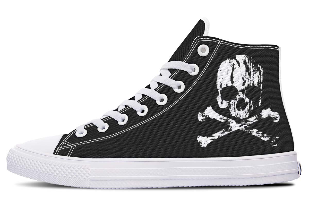 Men's And Women's Fashion Color Printing High-top Canvas Shoes