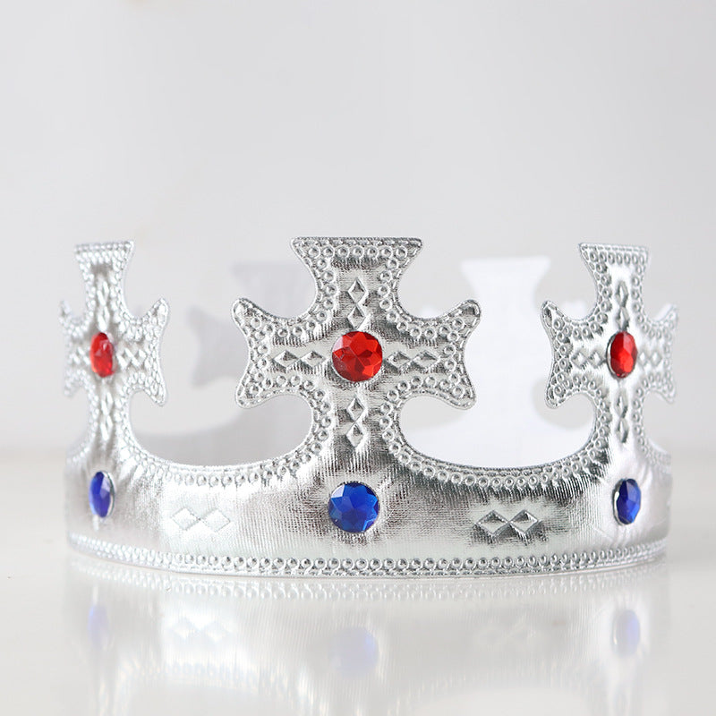 Children Birthday Arrangement Props Golden Cloth Crown