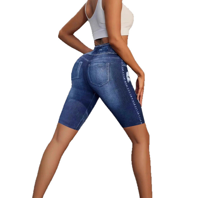 Digital-print Capri Pants For A Lifted Quick-drying Workout