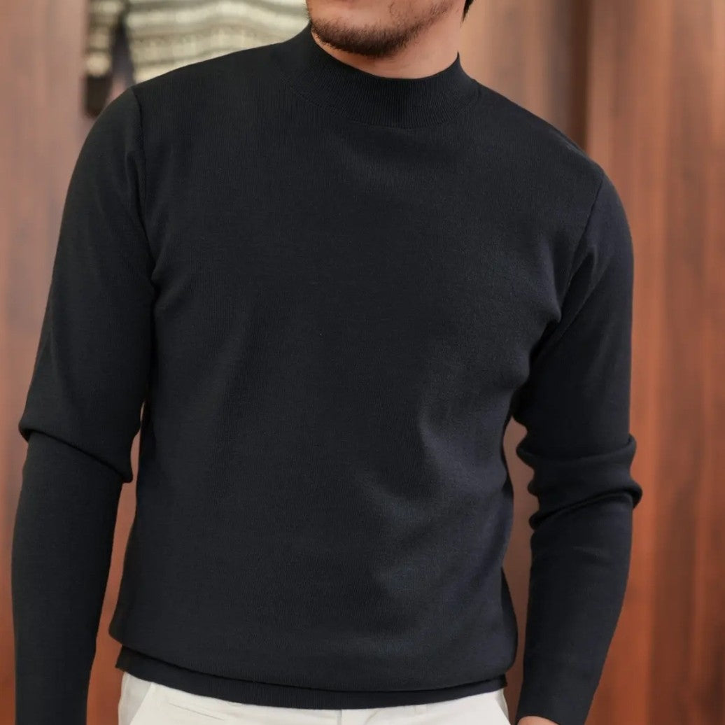 Round Neck Knitted Sweater With High Quality