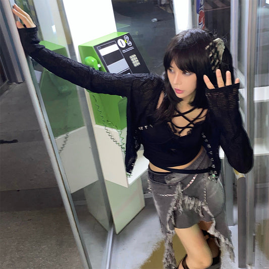 Women's Cyberpunk Spicy Denim Shorts