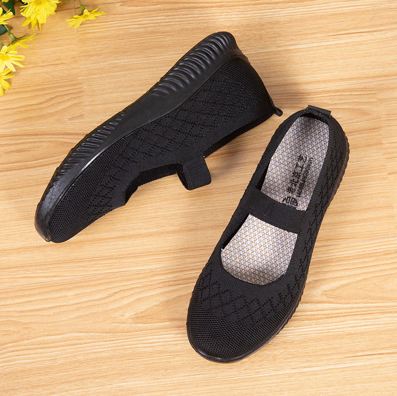One-foot Non-slip Mother Women's Middle-aged And Elderly Walking Shoes