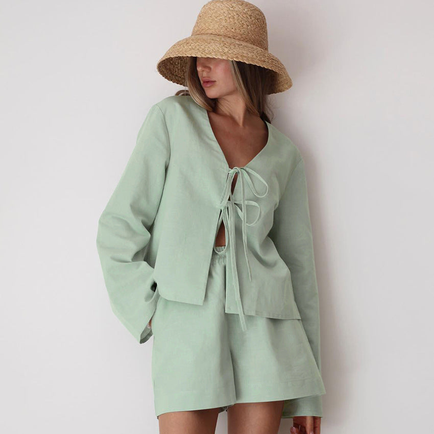 Women's Casual Simple Loungewear Loose-fit Style