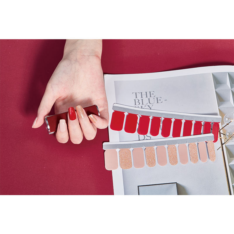 European And American Cross-border Tearable Color Nail Stickers