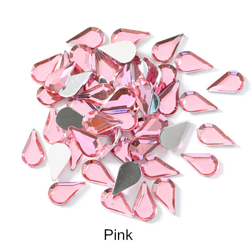 Water Drop Acrylic Flat Bottom Rhinestone DIY Nail Art Patch
