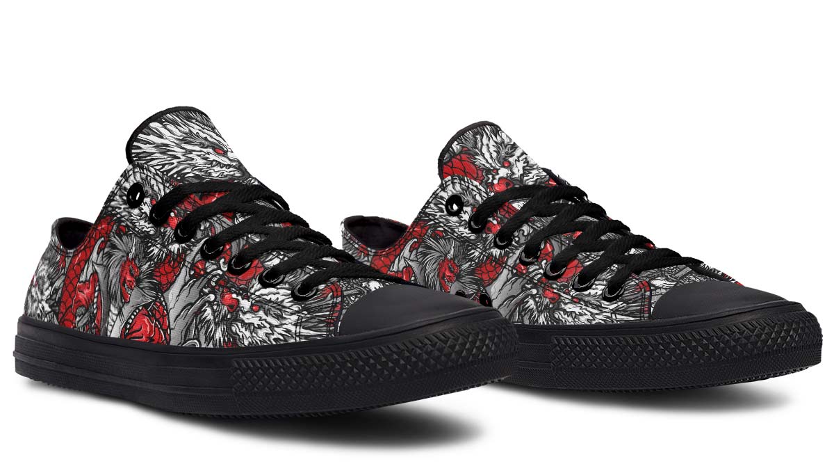 Fashion Print Couple Low-Top Canvas Shoes