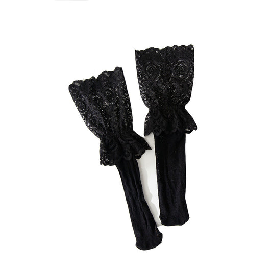 Women's Socks Japanese Hollow Water Droplets Lace Mid-tube Socks Piled Stockings High-tube