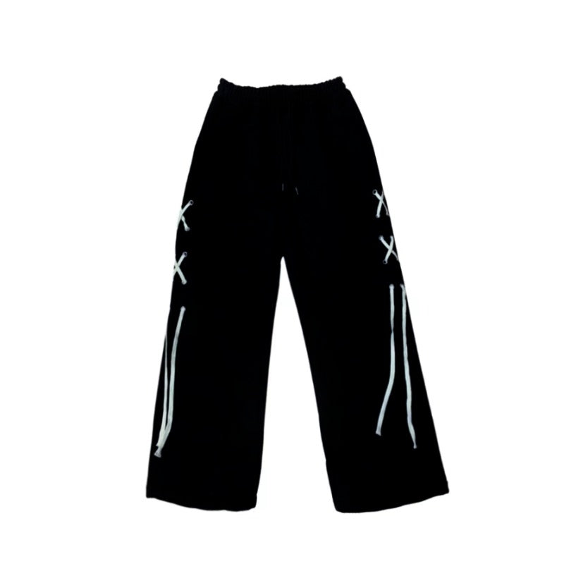 Black Spicy Girl Pants Loose And Slim Straight