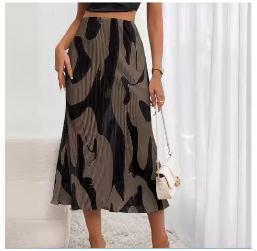 Summer New Women's Printed Skirt