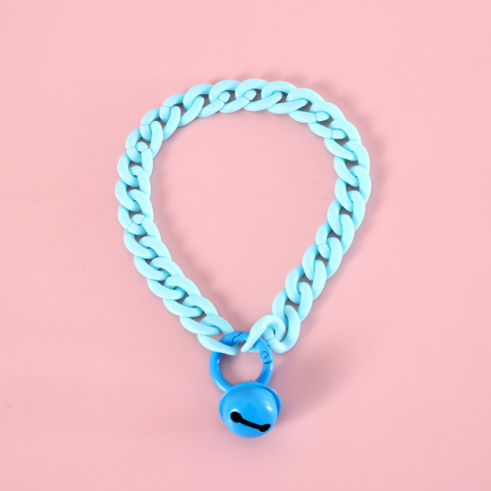Pet Cat Dog Rabbit Collar Macaron Candy Color