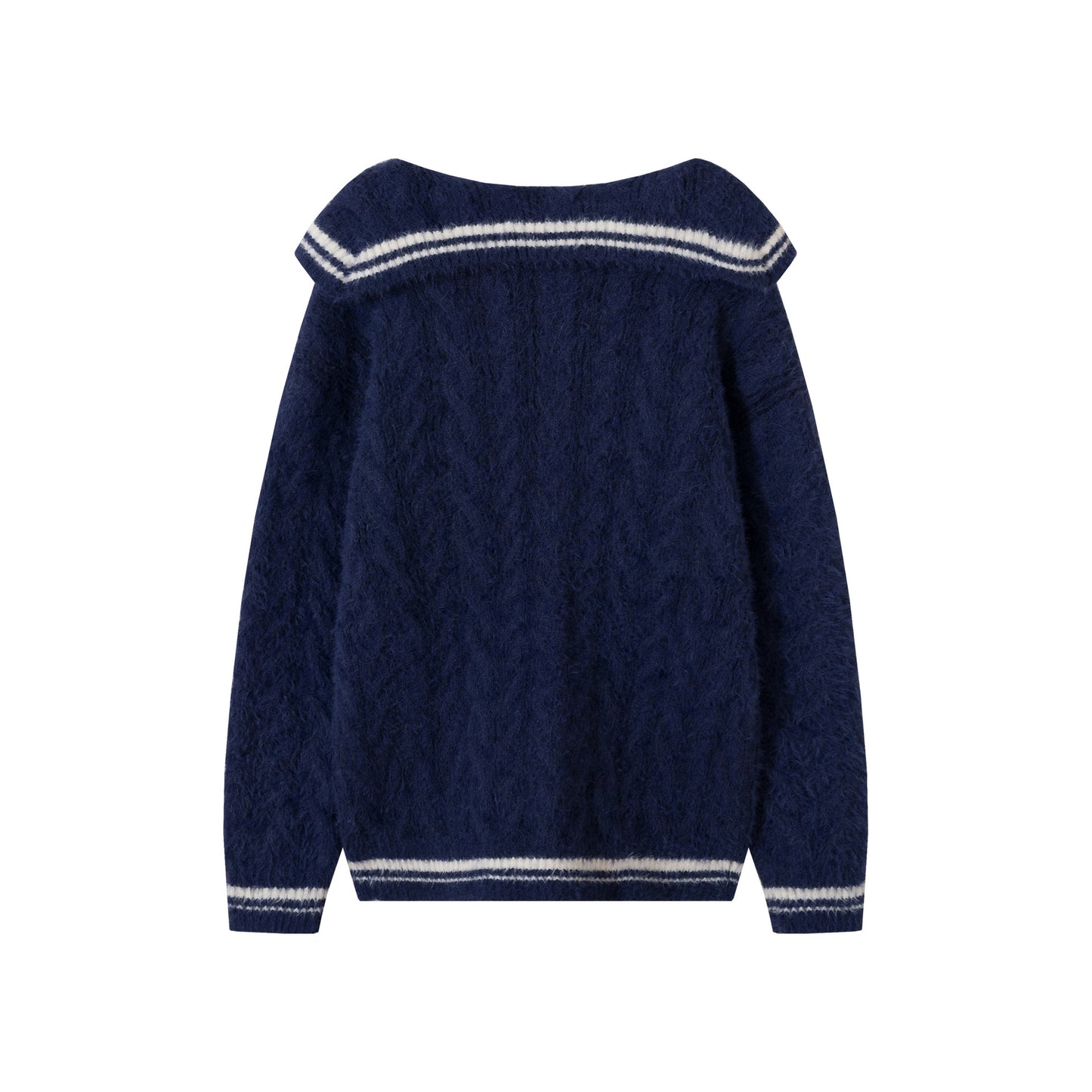 British Retro College Style Bow Sailor Collar Sweater