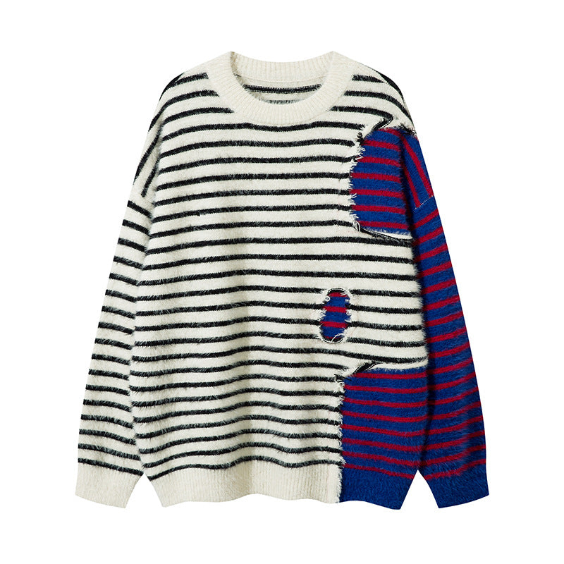 Casual Round Neck Knitted Sweater