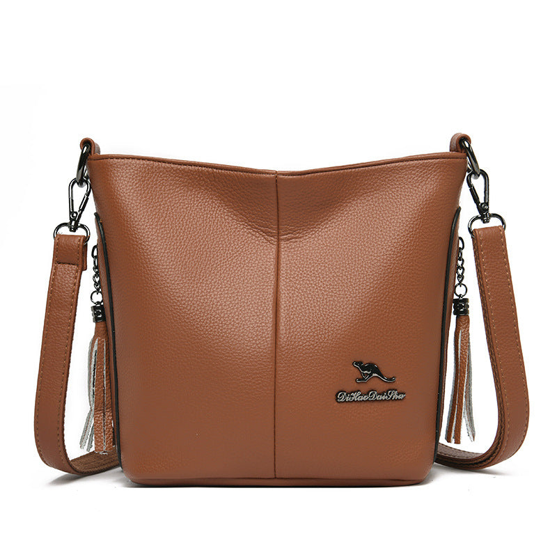 Women's Soft Leather Bag New Large Capacity