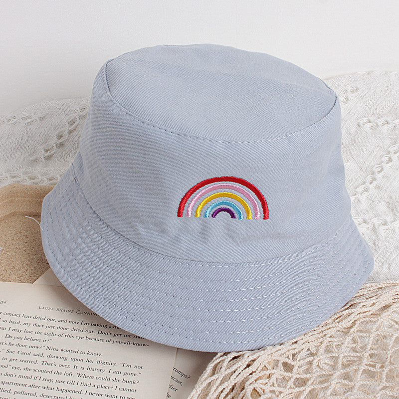 Children's Rainbow Bucket Hat Sun-proof