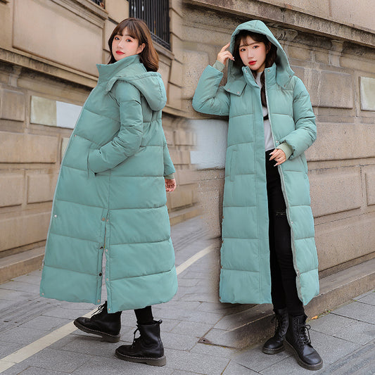 Winter Cotton Clothing Women's Extended Below The Knee