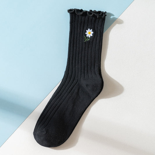 October 11 Loose Mouth Socks In Tube Cotton Confinement Socks