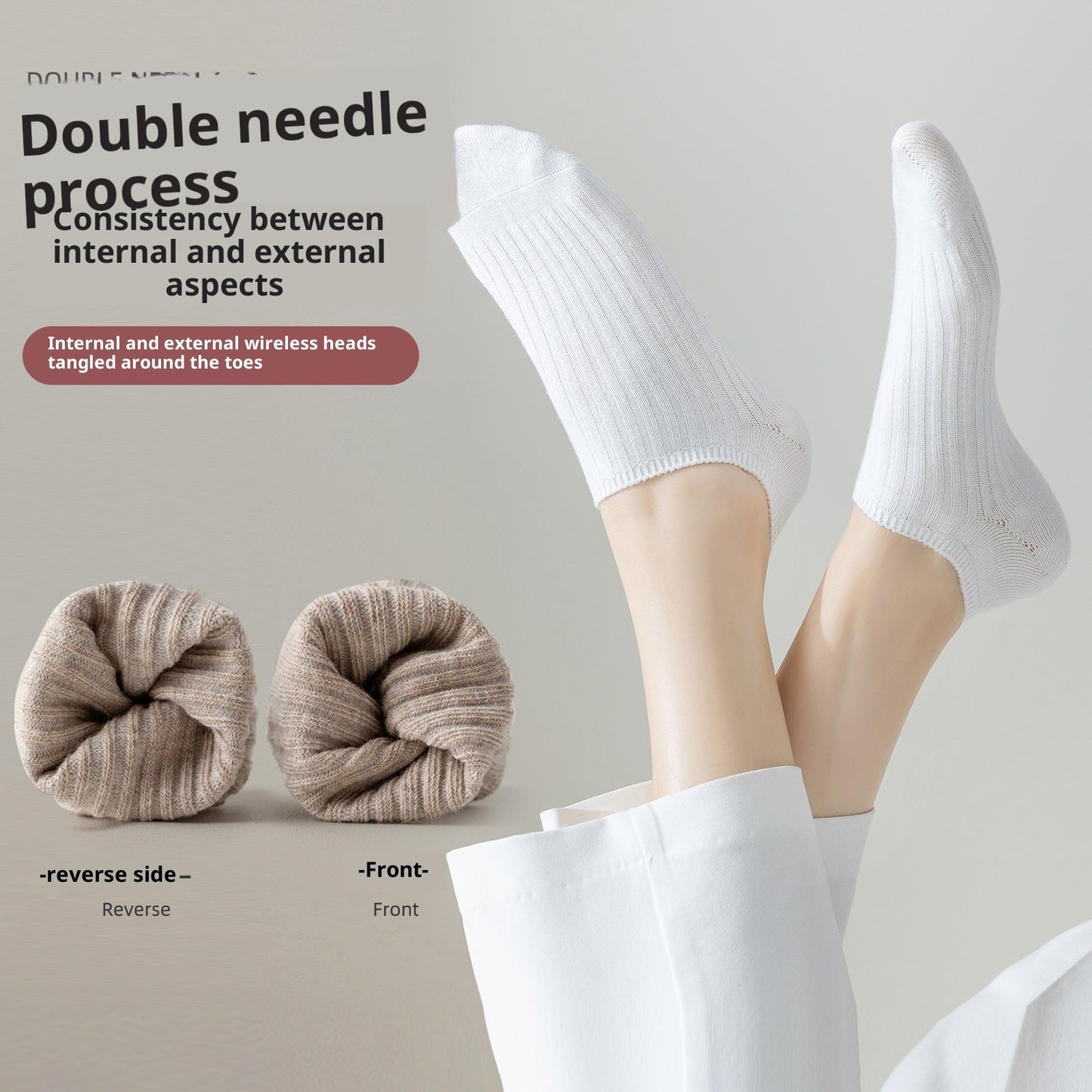 Summer Thin Women's Shallow Invisible Socks With Silicone Anti-slip Boat Socks