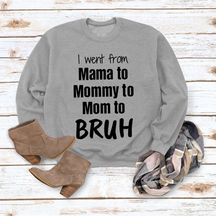 Gid jeg gik fra Mama til løs sweater med rund halsudskæring