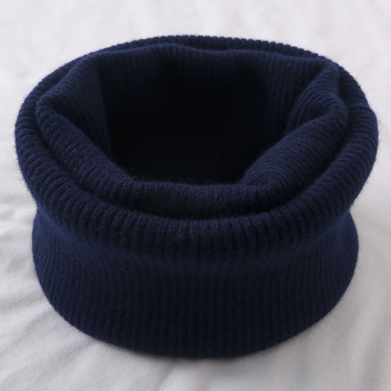 Wool Neck Warmer Knitted Scarf