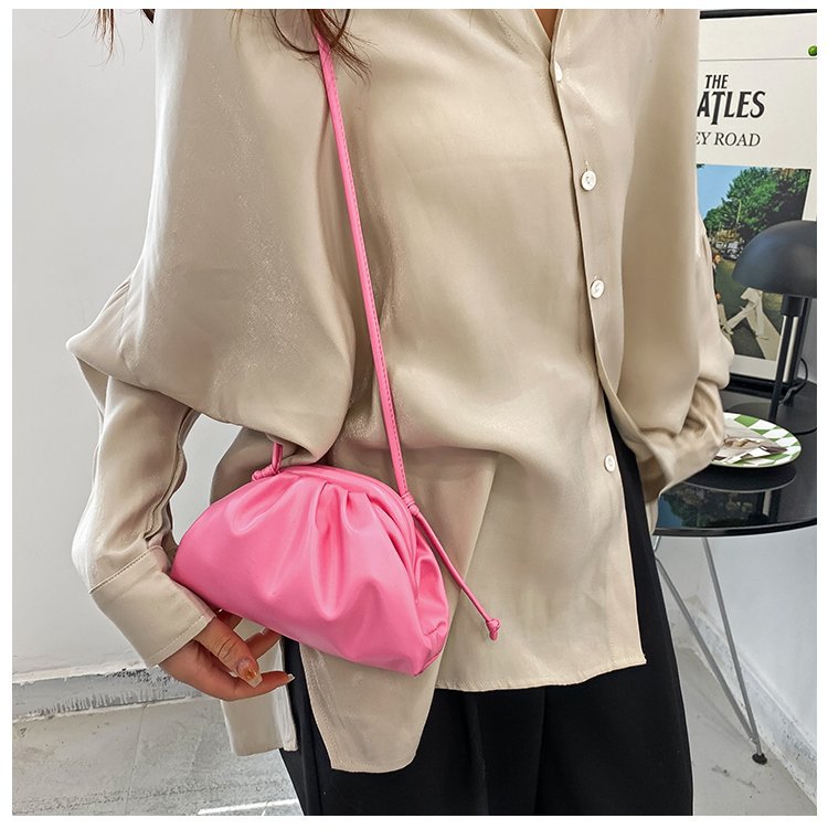 Shoulder Bag Candy Color Dumpling  Messenger Women's