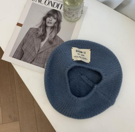 Women's Autumn And Winter Knitted Beret Warm Wool  Yuppie