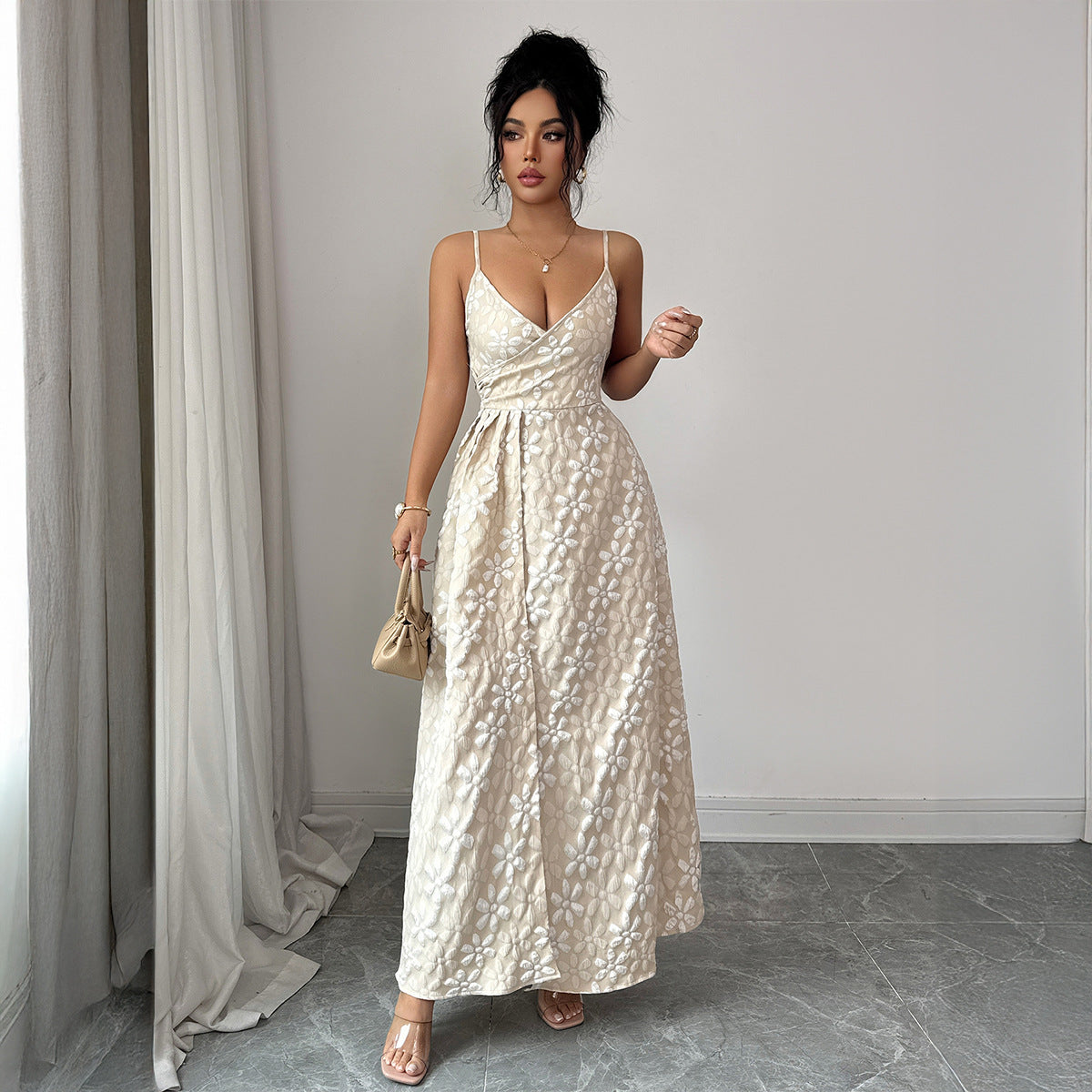 Suspender High Waisted Designer Dress For Women