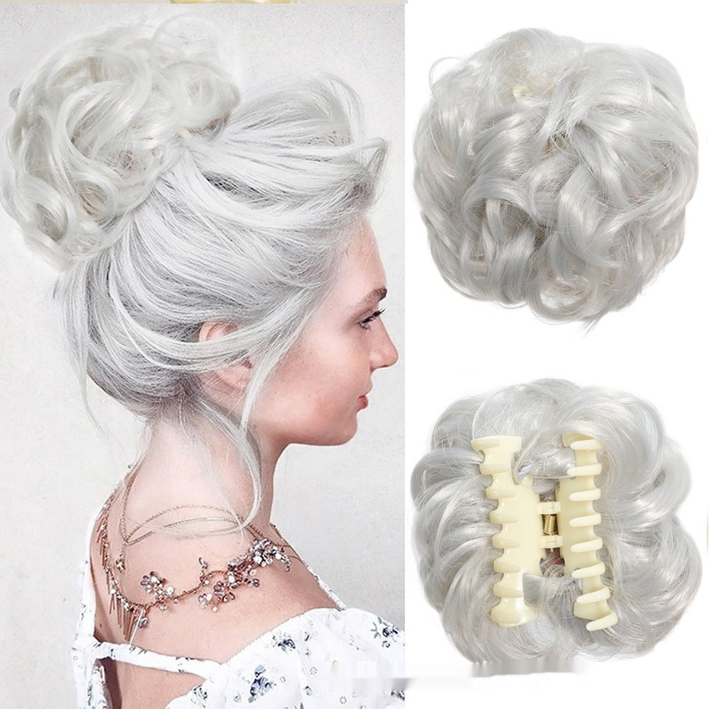 Messy Bun Hårsløjfe Fluffy Hårelastik