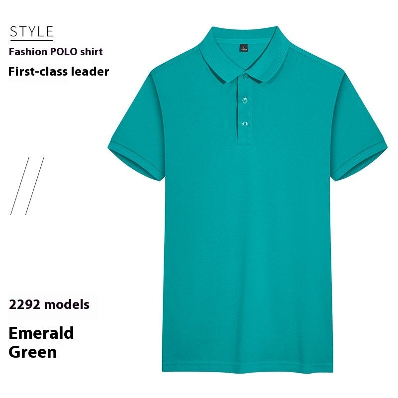 Summer Lapels Polo Shirt Short Sleeve Thin Breathable