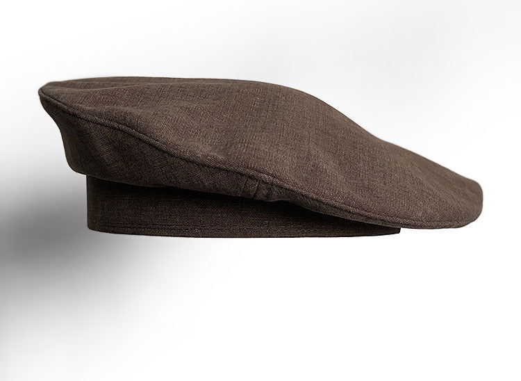Dark Beret For Women With Large Faces Black Painters Cap