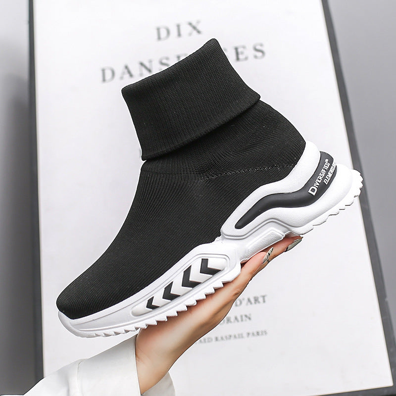 Breathable Single Boots Increase Women's Shoes Thick Sole