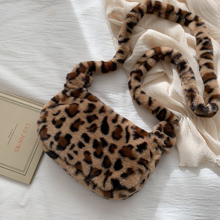 Plush Bag Women Autumn And Winter One-shoulder Handbag