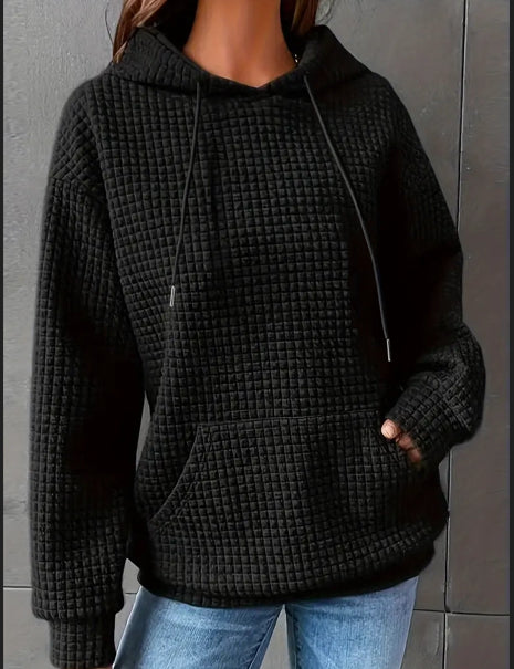 Fashionable And Individualistic Solid-color Women's Sweatshirt