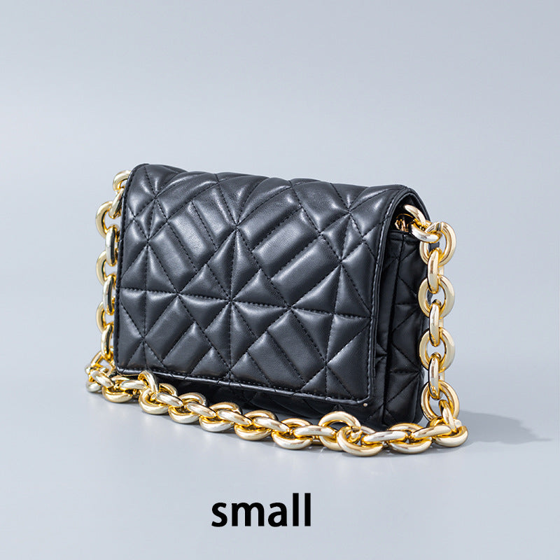Lingge Small Bag Trendy One-shoulder Crossbody Quilted