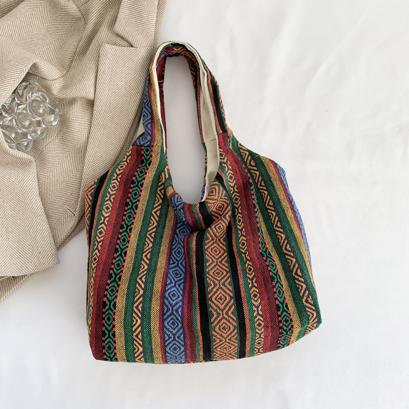 Simple Handbag Commuter Large Capacity Retro Personality Underarm Bag