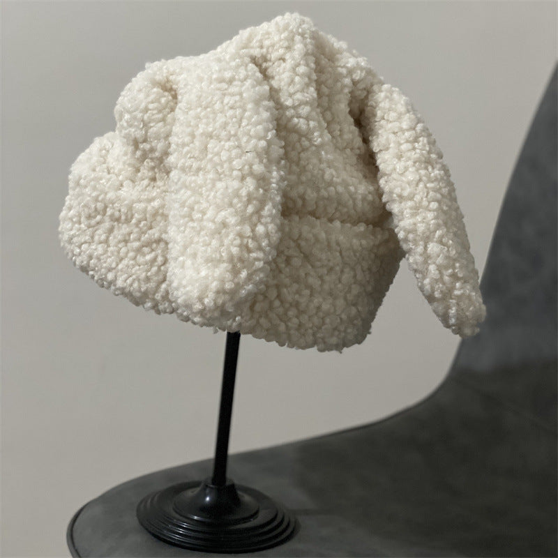 Women's Wool Hat With Big Rabbit Ears Fashion Trendy All-match