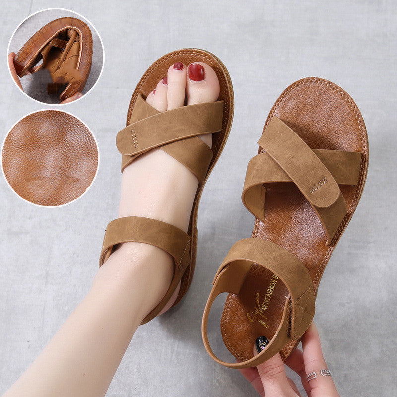 Tendon Sole Sandals Flat Shoes