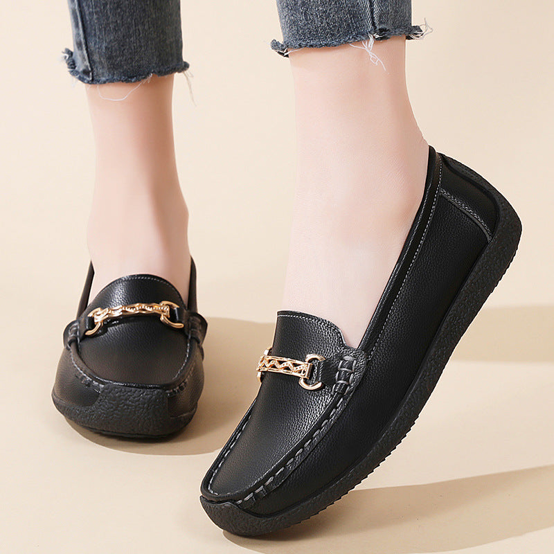 Leisure Women's Flat-heeled Shoes Soft Bottom Soft Surface