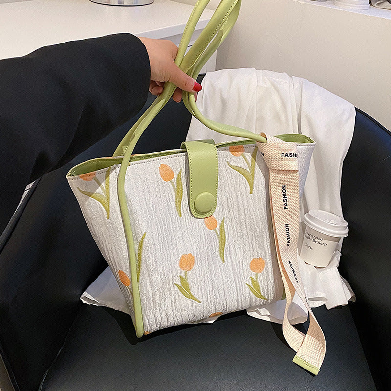 Skuldertaske/Messenger Bag til kvinder med stor kapacitet