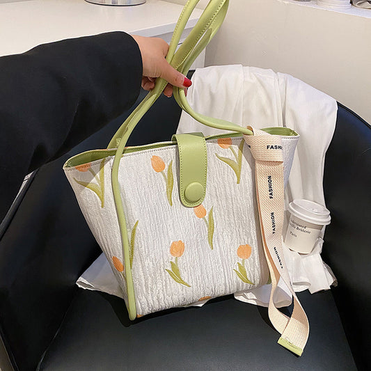 Skuldertaske/Messenger Bag til kvinder med stor kapacitet
