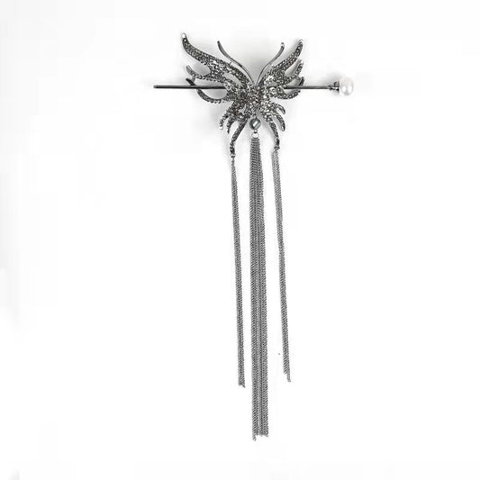 High-end Long Tassel Butterfly Hairpin Super Fairy