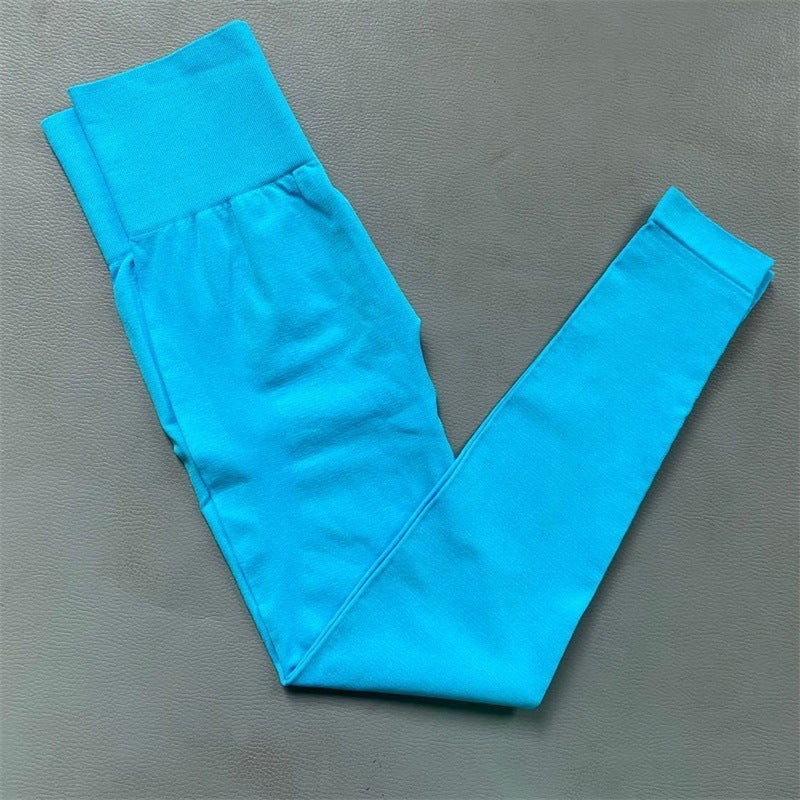 Explosive European And American Peach Hip Fitness Pants High Waist Stretch Tight Yoga Pants