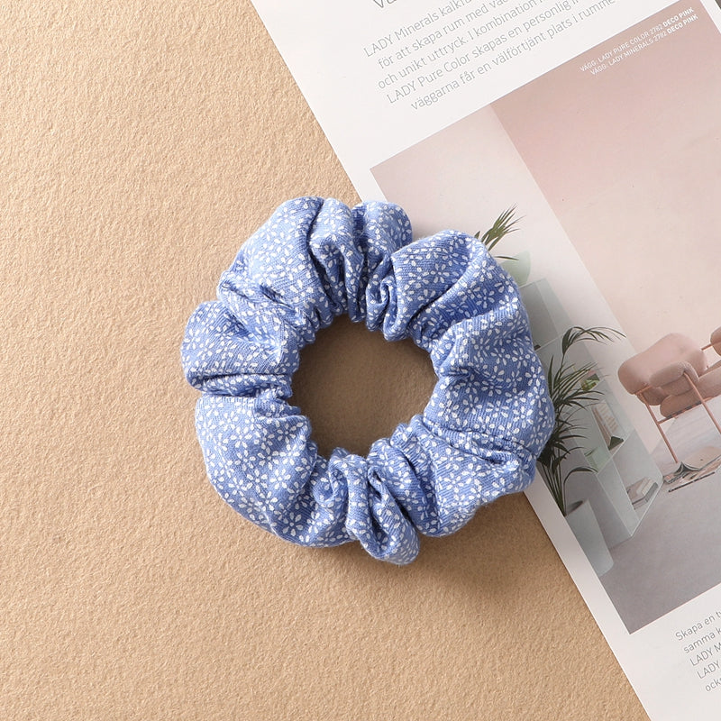 Plaid Print Large Intestine Ring Women's Hair Tie